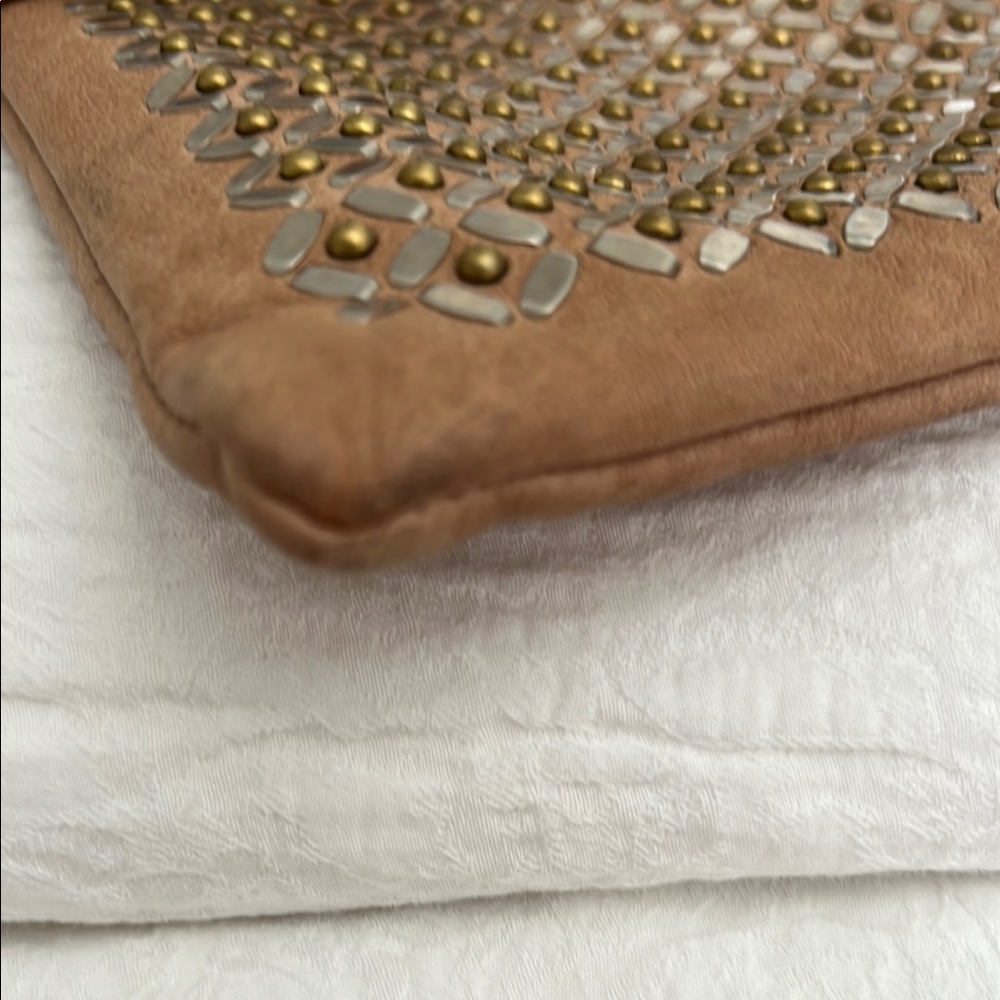 Colleen Cordero Studded Tan Crossbody Bag - Picture 7 of 8